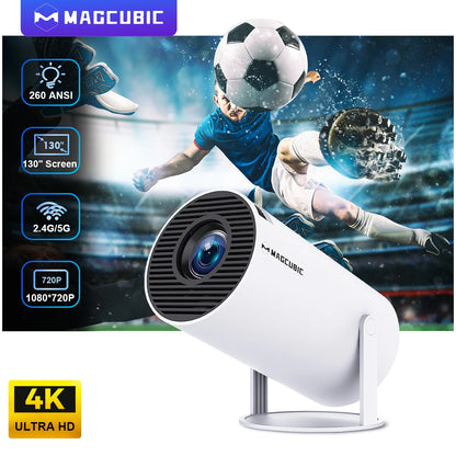 Proyector Magcubic HY300 PRO 4K Android 11 Dual Wifi6 260ANSI Allwinner H713 BT5.0 1080P 1280*720P Proyector De Cine En Casa Para Exteriores