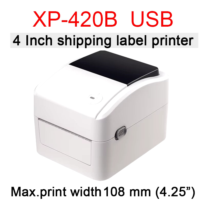 XP-460B/420B 4Inch Shipping Label/Express/Thermal Barcode Label Printer Compatible with Shipping Label 4X6 Inches Label