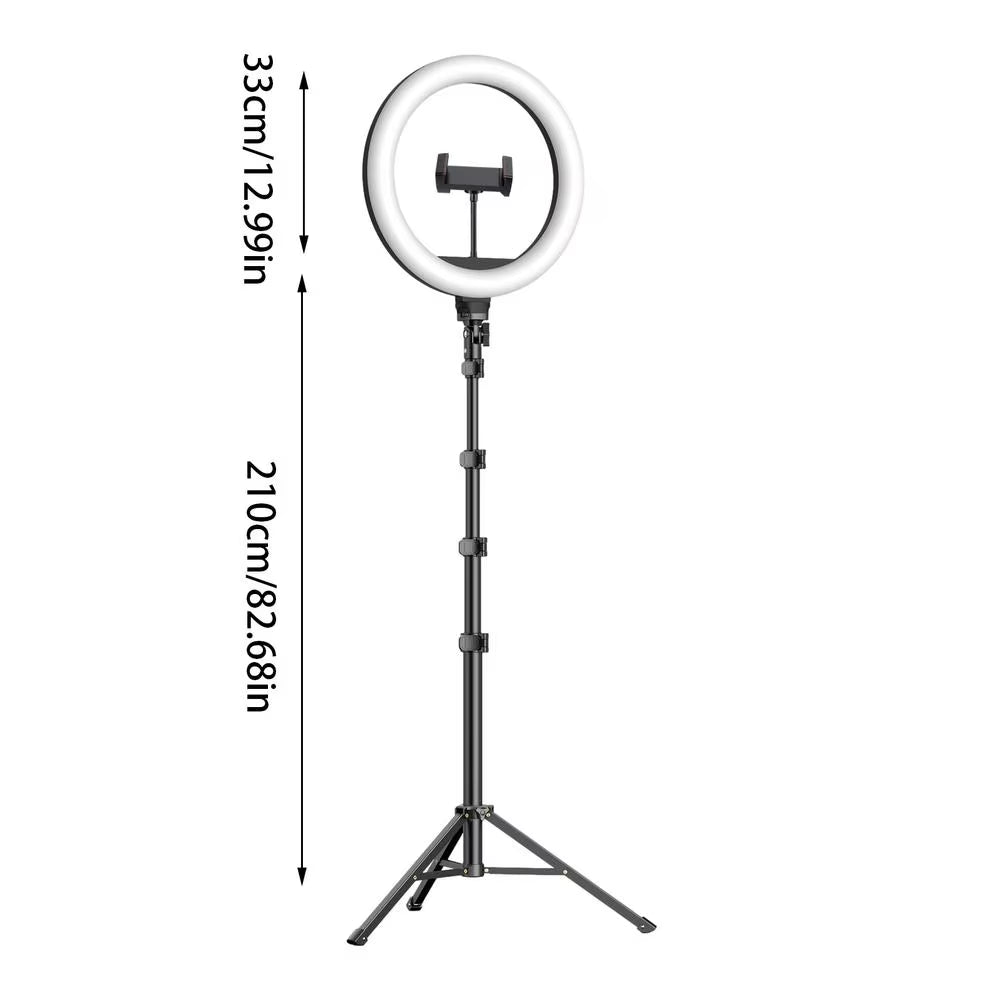 Luz para estudio de filmación, anillo de luz, iluminación de video, luz de transmisión, luz de cámara, kit de iluminación de fotografía regulable para video