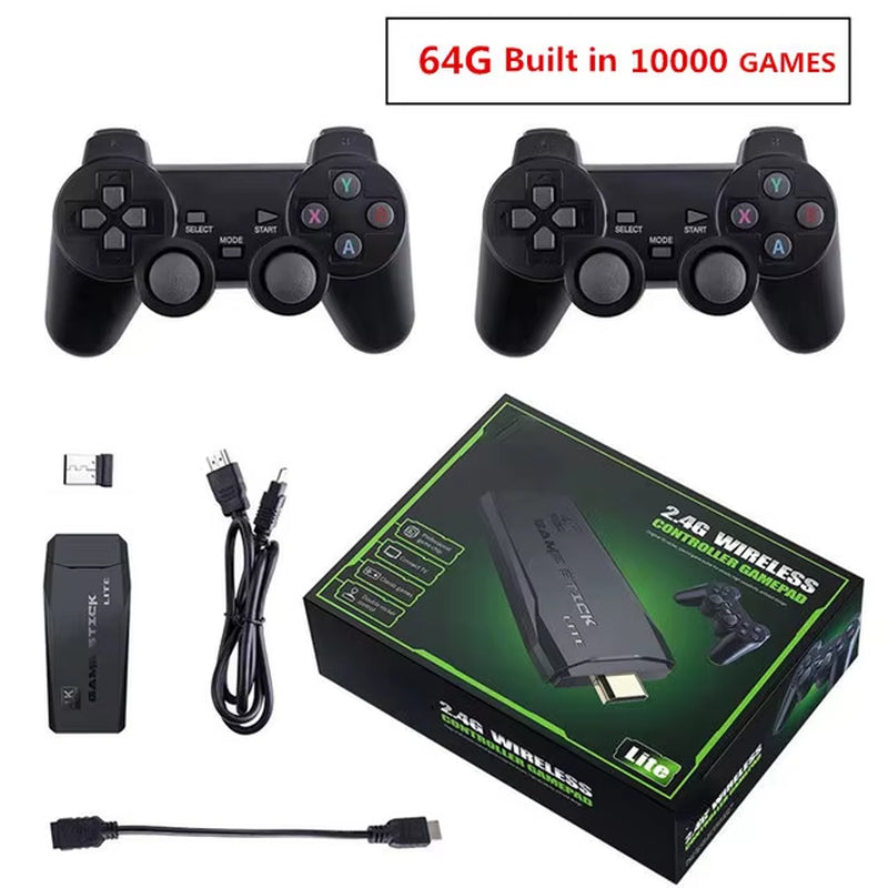 4K HD Video Mini Memory Stick Plug and Play Nostalgia Simulator Classic Retro Game Console for Gifts