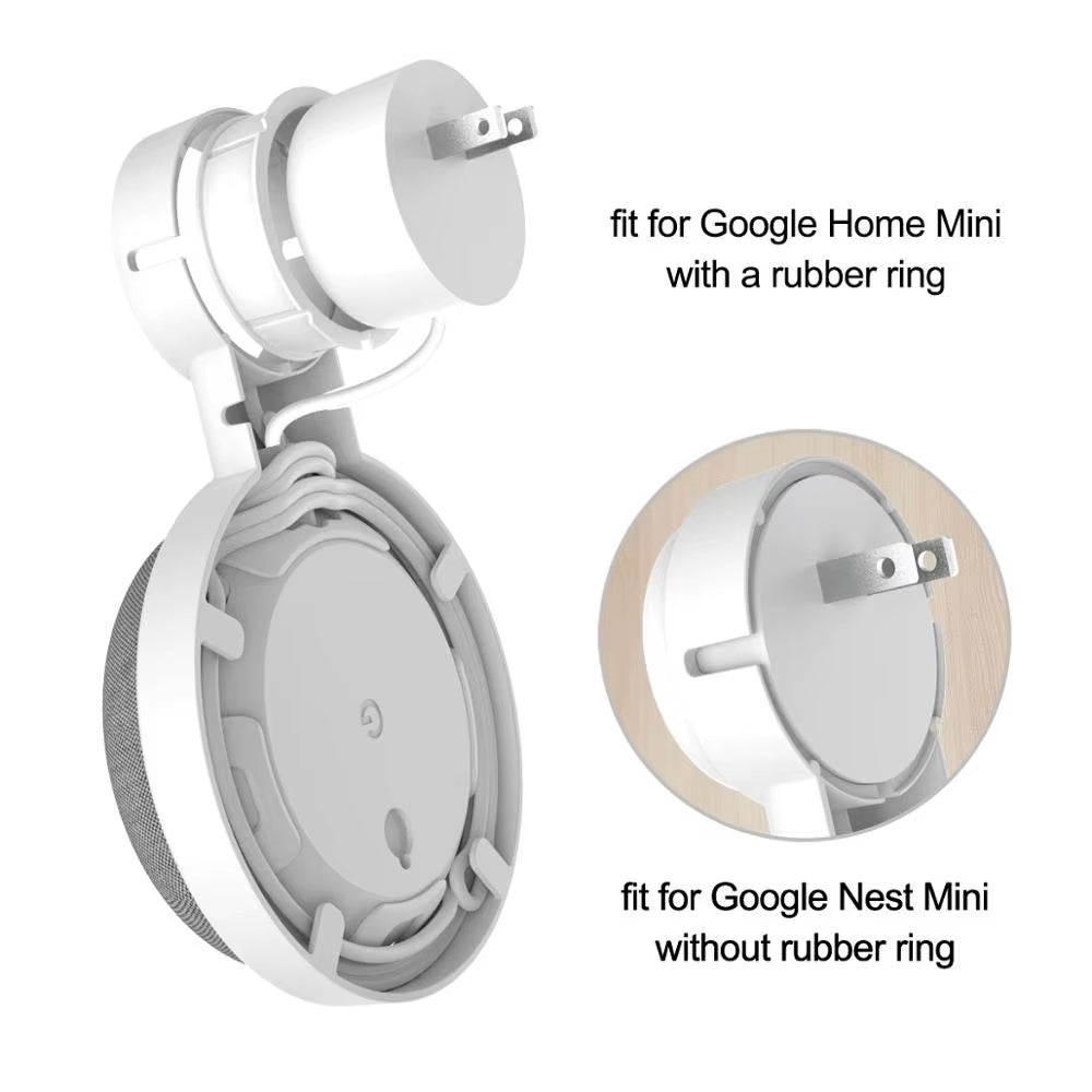 LINGYOU Soporte De Pared Para Google Home Mini Nest Mini Soporte Asistente De Voz Soporte De Hogar Inteligente Soporte De Audio Para Dormitorio (No Reino Unido Y AU)