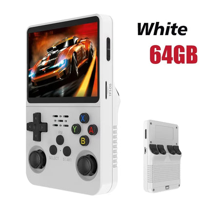 Open Source R36S R36H Video Game Console Linux System 3.5Inch IPS Screen Orange Portable Pocket Video Player 64G R36S MAX