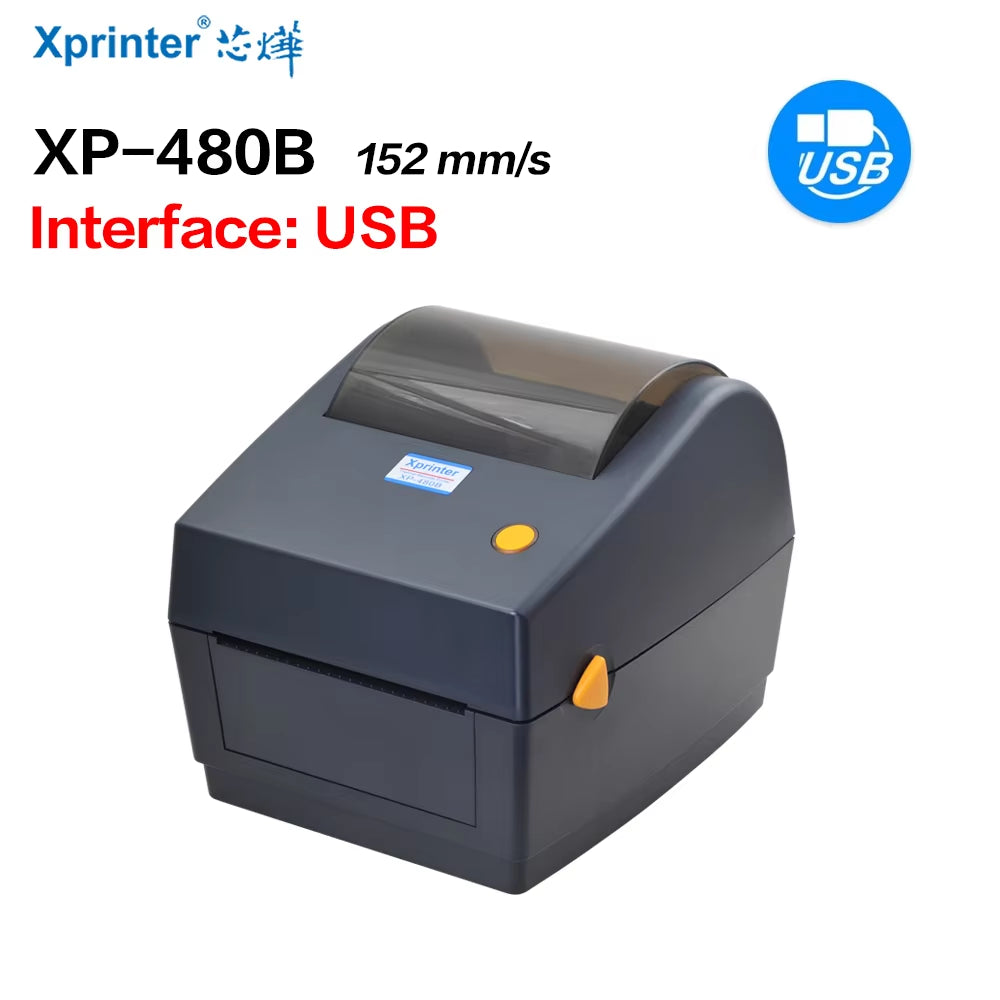 XP-460B/420B 4Inch Shipping Label/Express/Thermal Barcode Label Printer Compatible with Shipping Label 4X6 Inches Label