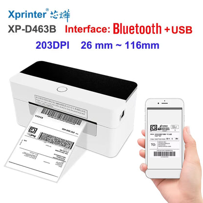 XP-460B/420B 4Inch Shipping Label/Express/Thermal Barcode Label Printer Compatible with Shipping Label 4X6 Inches Label