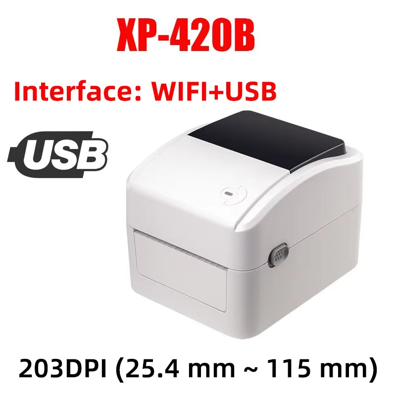 XP-460B/420B 4Inch Shipping Label/Express/Thermal Barcode Label Printer Compatible with Shipping Label 4X6 Inches Label