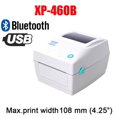 XP-460B/420B 4Inch Shipping Label/Express/Thermal Barcode Label Printer Compatible with Shipping Label 4X6 Inches Label