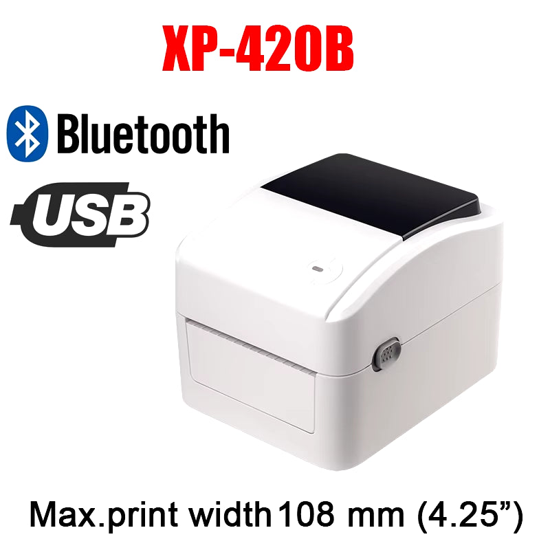 XP-460B/420B 4Inch Shipping Label/Express/Thermal Barcode Label Printer Compatible with Shipping Label 4X6 Inches Label