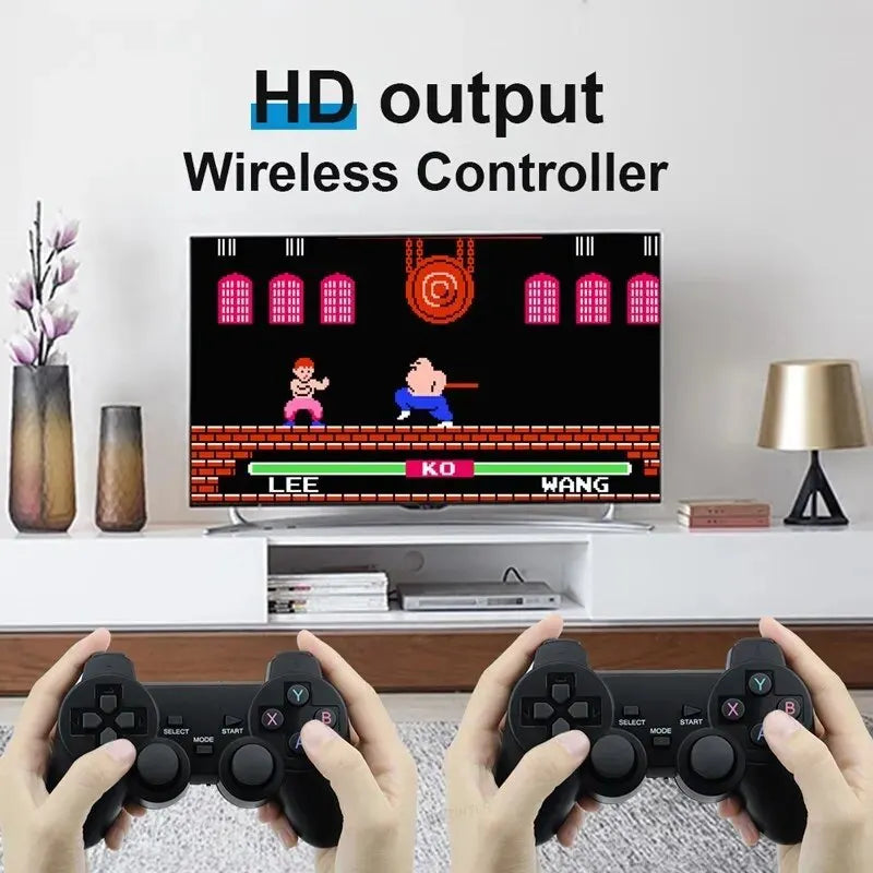 Consola De Videojuegos Con 20000 Juegos Integrados, Mando Inalámbrico, TV Stick, 4K, HD, Retro, Mini Reproductor De Juegos Portátil