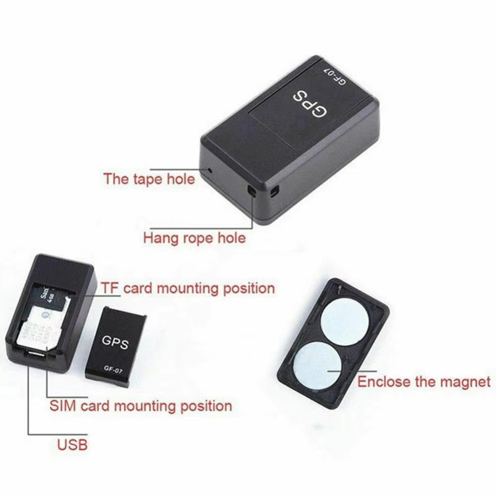 Mini Localizador GPS Magnético Antirrobo Para Coche, Dispositivo De Seguimiento En Tiempo Real, GSM, GPRS, Accesorios Para Coche, Productos Para Coche, GF-07